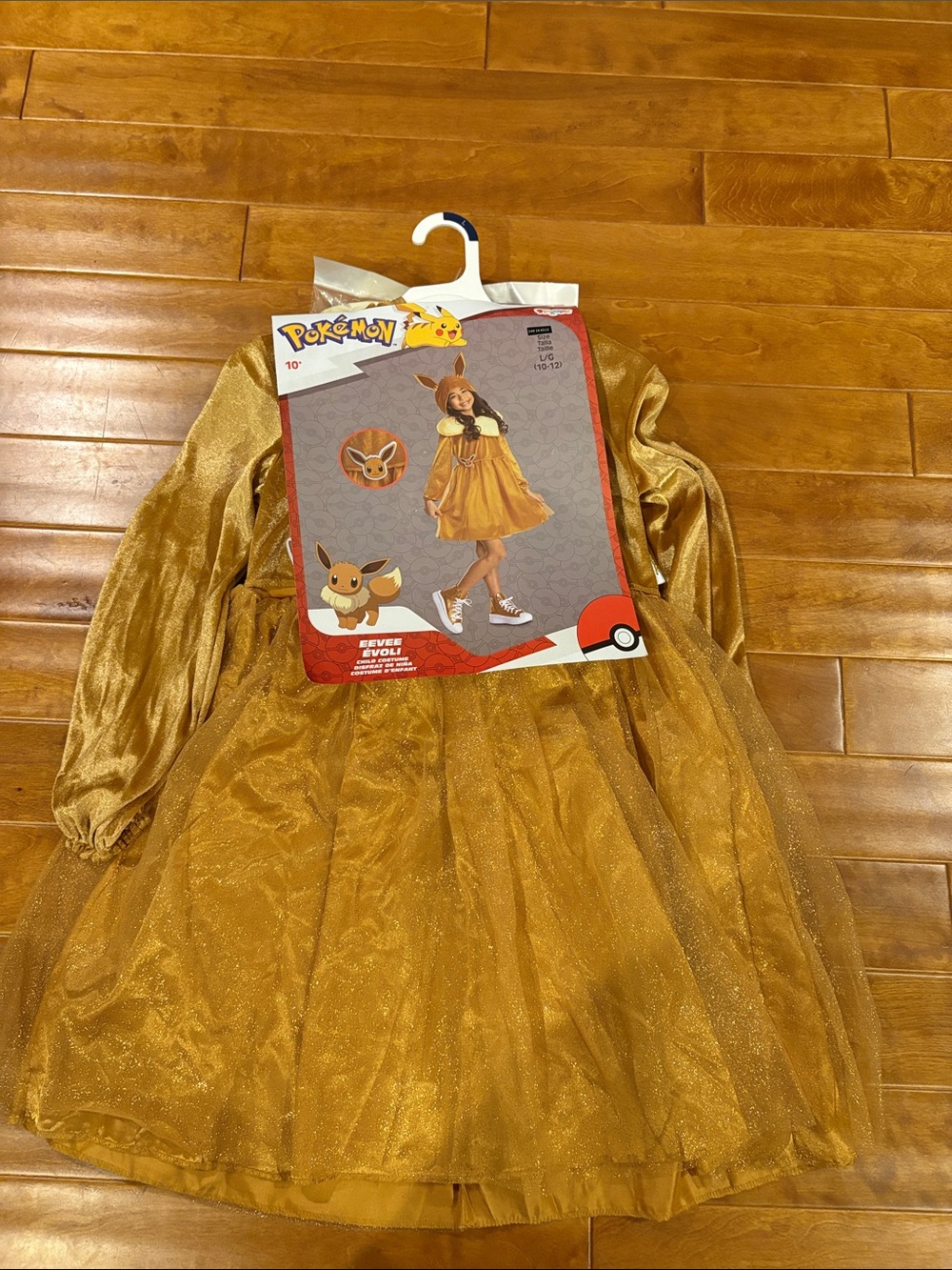 Disguise POKÉMON Eevee Gold Sparkle Dress Costume